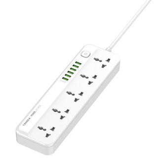 Ổ Cắm Điện Tanaka TNK-OD6522 - 5 ổ cắm, 6 cổng USB, công suất 2500W, điện 250V - Bảo hành 6 tháng