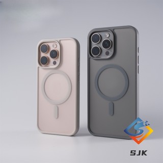 Ốp điện thoại chống sốc từ tính chống vân tay mờ cho iPhone 17 Pro Max 16 15 14 13 12 11 Pro Max 14 / 15 / 16 Plus Vỏ bảo vệ mỏng có nam châm mạnh