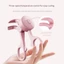 Máy uốn mi điện FAVORITEGOODS, Kẹp lông mi uốn cong lâu dài có thể điều chỉnh nhiệt độ, Sạc USB di động Dụng cụ trang điểm làm nóng nhanh Dụng cụ tạo kiểu