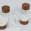 Hũ thuỷ tinh mini nắp giả gỗ đựng gia vị cà phê trà thảo mộc