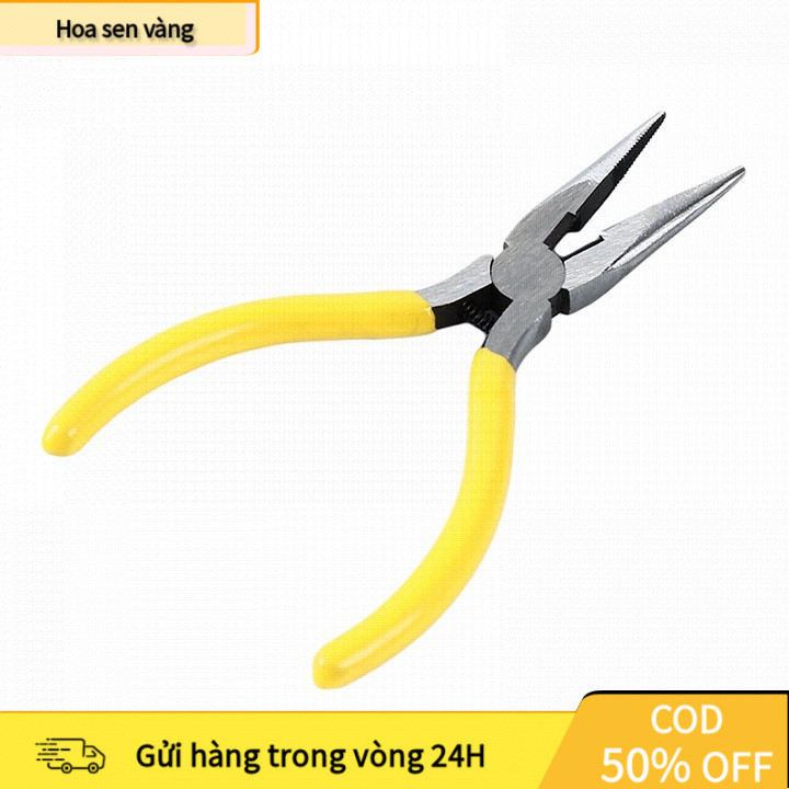 【24H】Kìm Mỏ Nhọn Mini 4.5inch – Kẹp Cắt Đa Năng Cầm Tay Gọn Nhẹ Dành Cho Sửa Chữa Điện