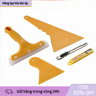 【COD】Bộ 7 Món Dán Decal Xe Hơi – Tấm Gạt, Dao Rọc, Miếng Nhựa Tiện Lợi, Hỗ Trợ Dán Kính, Dán Tem Xe Chuyên Nghiệp