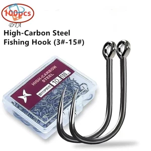 Hộp Móc Câu Cá Thép Carbon Cao Cấp Dành Cho Nước Ngọt - Chất Lượng Cao VN
