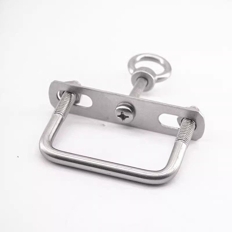 Thép không gỉ 304 Ống Vuông Ống Tròn Có Thể Điều Chỉnh Đa Năng Móc Quần Áo Thanh Chống Gió Móc Đục Lỗ Quần Áo Móc X7IW