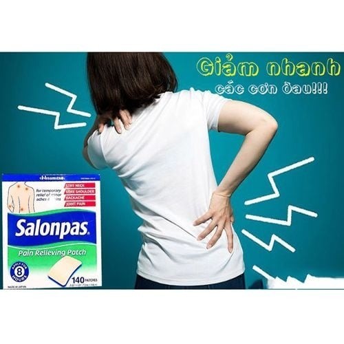 Miếng dán Salonpas Hisamitsu Nhật Bản [Lẻ 20 Miếng/ Hộp 140 Miếng] giúp giảm đau nhanh chóng