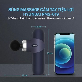 Máy massage cầm tay Hyundai PMS-019 - 4 chế độ Massage linh hoạt - Bảo hành chính hãng 12 tháng