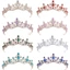 GILL Pha Lê Tiara, Phụ Kiện Tóc Kim Cương Giả Nữ Hoàng Vương Miện Công Chúa, Vintage Baroque Cô Dâu Băng Đô Quà Tặng Sinh Nhật