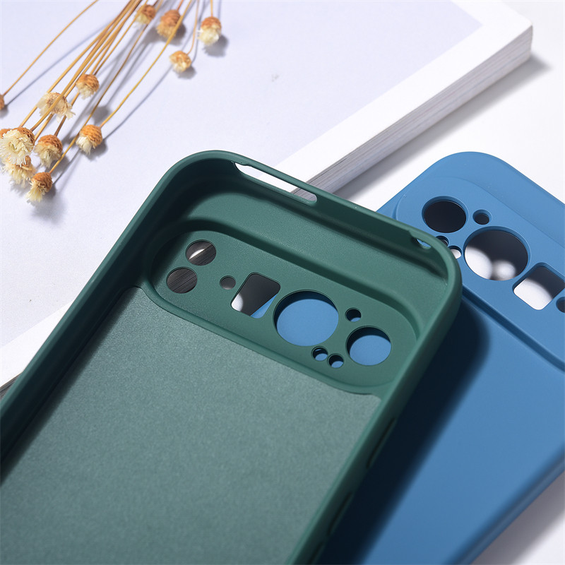 Ốp điện thoại Chính Hãng Cho Google Pixel 9 Pro XL Silicon Lỏng TPU Ốp điện thoại Cho Pixel 9A 9 9Pro 9ProXL Mềm Chống Sốc Bảo Vệ Coque