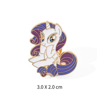 My Little Pony Men Pin Kawaii MLP Unicorn Hợp Kim Trâm Cho Ba Lô Hộp Đựng Bút Chì