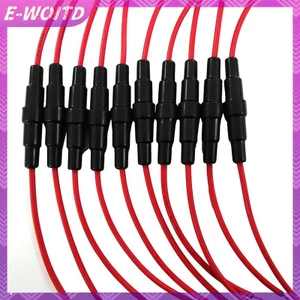 E-woitd 10 CÁI Hộp đựng cầu chì 5x20mm Loại vít trong dòng có cáp dây HNVN