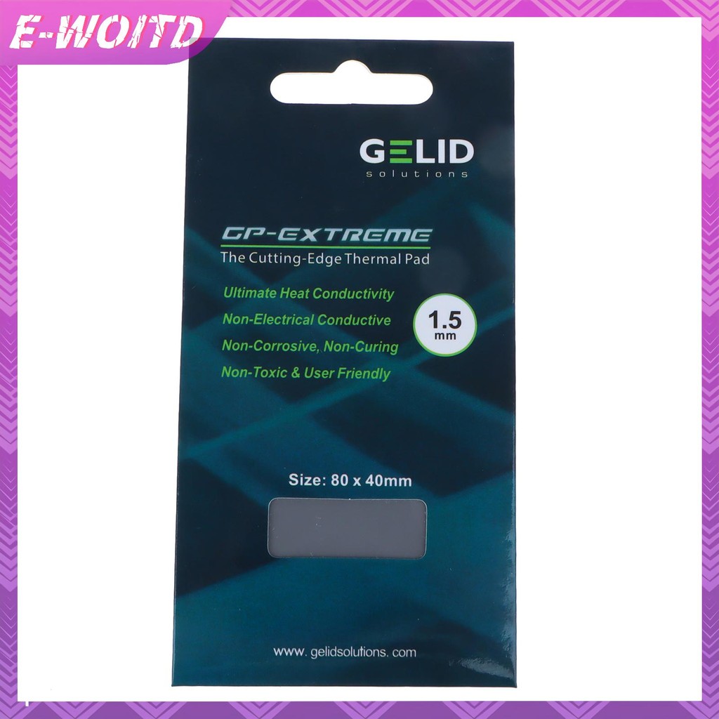 E-woitd Đa Kích Thước GP-Ultimate 15W / MK Tấm Nhiệt CPU / GPU Đồ Họa Bo Mạch Chủ Tấm Nhiệt Silicon Mỡ Miếng Lót Tản Nhiệt HNVN