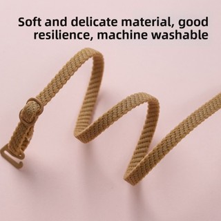 ARTISANU 2 Dây Đeo Vai Đôi, Dây Đeo Áo Ngực Dài Có Thể Điều Chỉnh Mỏng, Phụ Kiện Đồ Lót Co Giãn Chống Trơn Trượt Thoải Mái Nữ