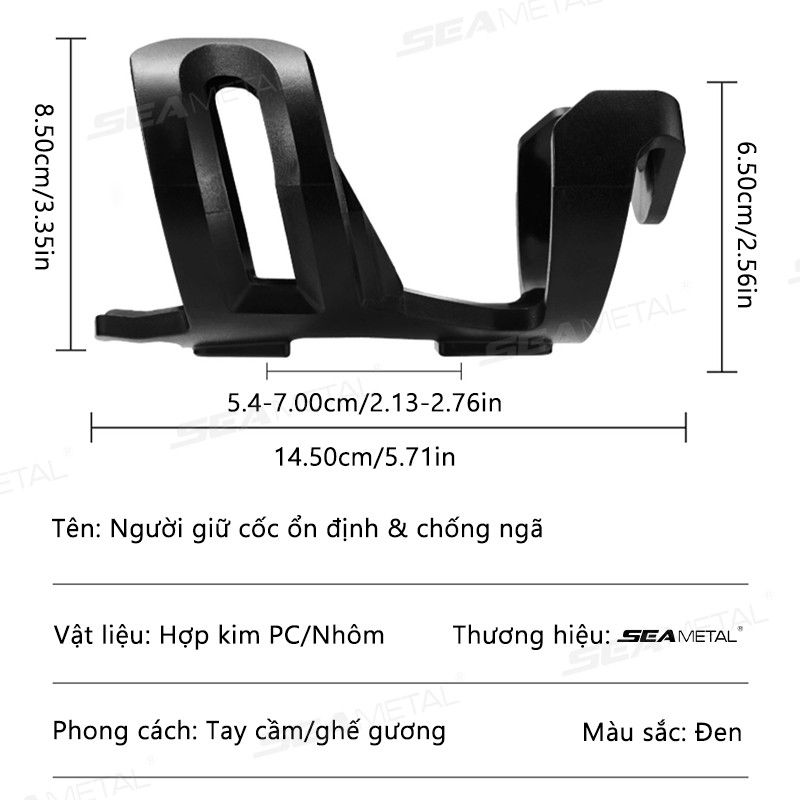 GHẾ Giá Đỡ Đồ Uống Xe Đạp Đa Năng Xe Máy Giá Đỡ Bình Nước Đi Xe Đạp Lồng Giá Đỡ Cốc