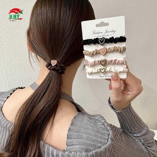 Đai buộc tóc cao độ đàn hồi tốt, bền, dành cho đuôi ngựa, bộ 5 cái