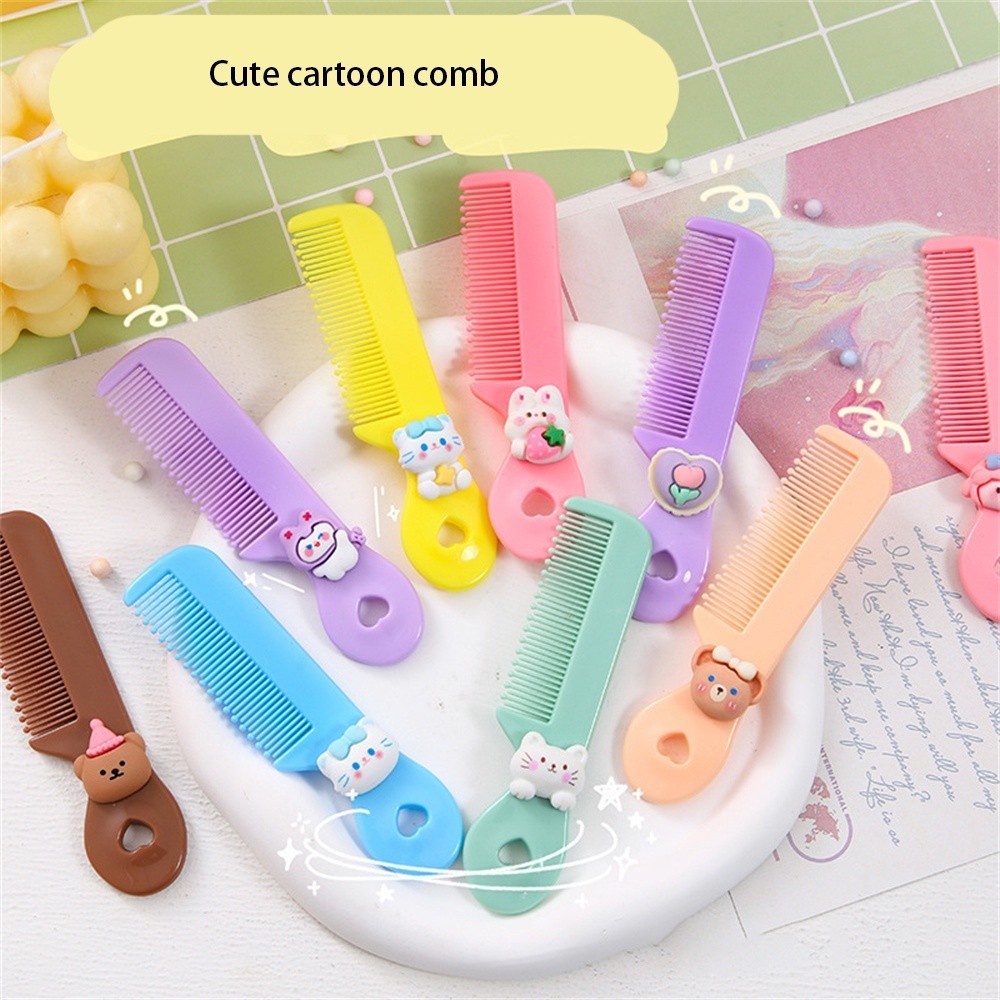 Lược Chải Tóc Mini Kiểu Hoạt Hình Dễ Thương Xinh Xắn Nhỏ Gọn Tiện Lợi