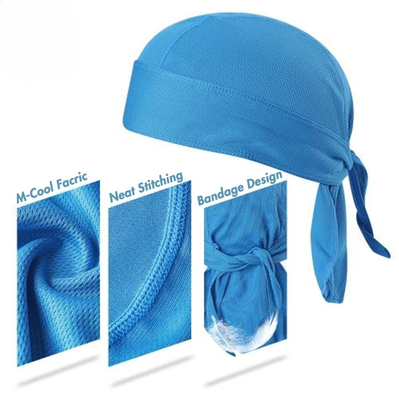 Mũ bảo hiểm bên trong Mũ cướp biển thấm mồ hôi Chống bụi UVHead Cover Cưỡi bên ngoài Mũ thể thao
