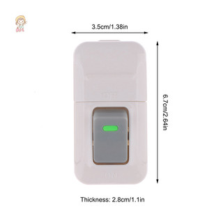 TWE Trắng BẬT TẮT Nút Nhấn Bàn Đèn Led Trực Tuyến Điều Khiển Giữa Cab Đầu Giường Điện 6A 250V VN