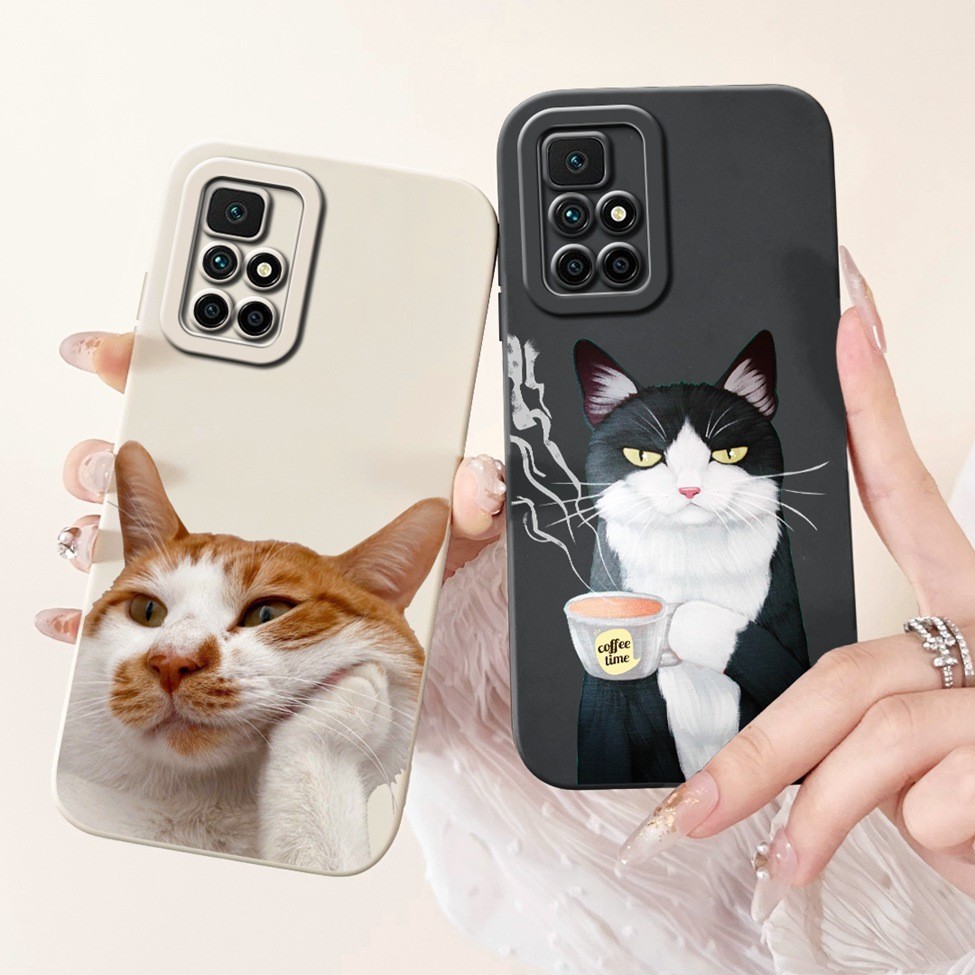 Dành Cho Redmi 10 2022 Ốp Lưng 2021 Chống Sốc Thẩm Mỹ Mèo Dễ Thương Bé Trai Ốp lưng Redmi 10 6.5 ''