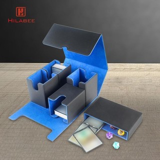 Hilabee Trading Card Deck Box Màn hình thẻ trò chơi Mang theo trẻ em Trẻ em Người tổ chức Hộp đựng lưu trữ cho thẻ bóng chày Thẻ sưu tập