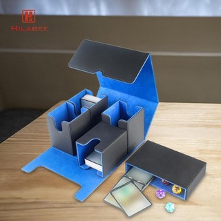 Hilabee Trading Card Deck Box Màn hình thẻ trò chơi Mang theo trẻ em Trẻ em Người tổ chức Hộp đựng lưu trữ cho thẻ bóng chày Thẻ sưu tập