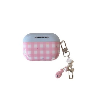 Ốp lưng kẻ sọc màu hồng tương phản màu xanh cho Apple AirPods Pro2 Pro AirPods thế hệ thứ 1 2 thứ 3 Apple Bluetooth không dây EarPods Vỏ bảo vệ tai nghe có móc 2022 Mới