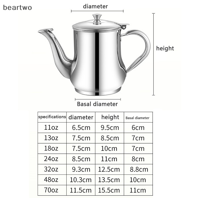 < Beartwo > Bộ lọc dầu nhà bếp Dụng cụ nấu ăn Bảo quản Bộ lọc dầu mỡ Nhà hàng Hộp lọc dầu Dầu thép không gỉ s
