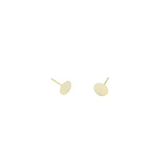 Đồng Clad Màu Vàng Bảo Quản Bông Tai Phẳng S925 Bạc Kim DIY Handmade Trang Sức Miếng Dán Bông Tai Phụ Kiện Chất Liệu