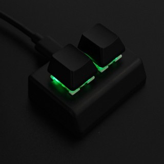 2 Phím Bàn Phím Lập Trình Macro RGB Bàn Phím Mini Chơi Game Vẽ Công Tắc Đỏ Bàn Phím Tùy Chỉnh OSU Bàn Phím Chơi Game, Đen