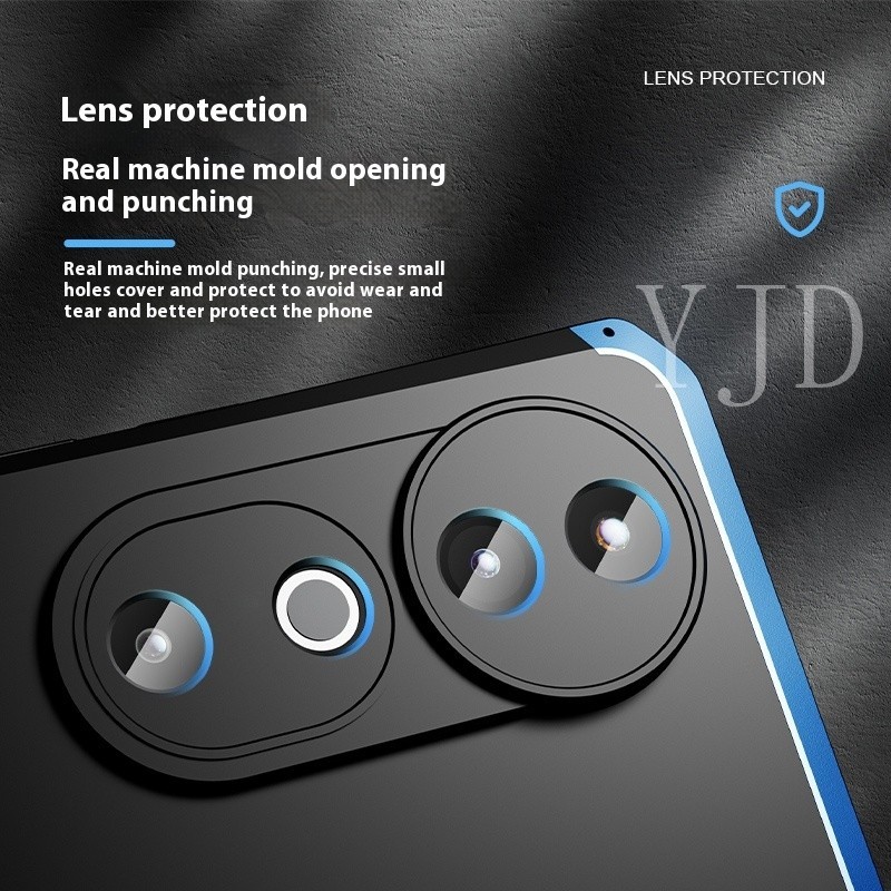 Ốp Lưng Cho Vivo V40 Pro Kim Loại Nối TPU Mờ Bao Gồm Tất Cả Vỏ Điện Thoại Chống Sốc