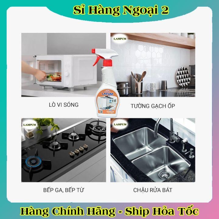 Tẩy dầu mỡ,tẩy nhà bếp, tẩy hút mùi, bếp gas, bếp từ, đáy xoong, đáy chảo LAFUM