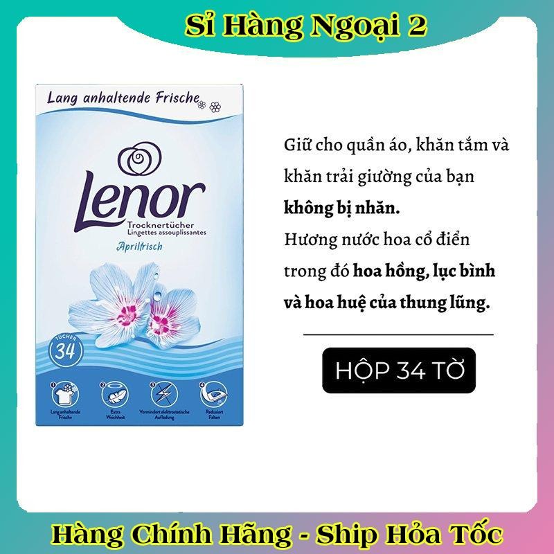 [auth] GIẤY THƠM QUẦN ÁO DENKMIT DÙNG CHO MÁY SẤY, GIẤY THƠM QUẦN ÁO LENOR- Nội địa Đức [Hot]