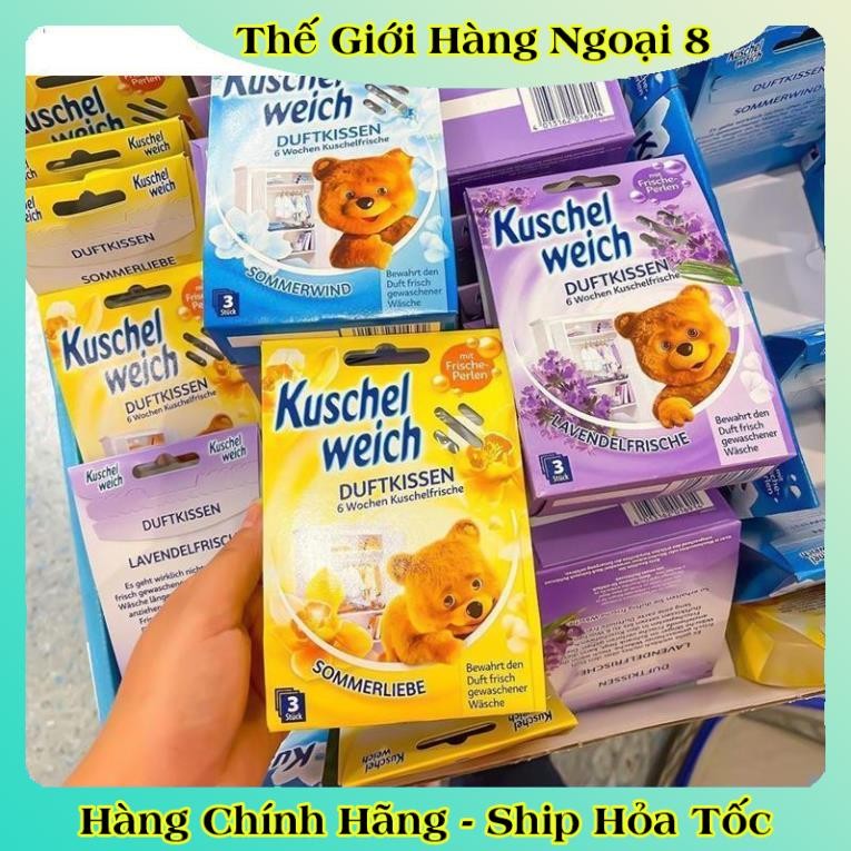 [auth] Túi thơm tủ quần áo cho bé Kuschel weich hình gấu trẻ em an toàn - Nội địa Đức đủ Bill [Hot]