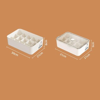 Hộp lưu trữ đồ lót JKDESIGN, có nắp 10 / 15 lưới Quần lót tất sắp xếp, xếp chồng ổn định bền bỉ Hộp lưu trữ tủ quần áo phân loại chống bụi cho gia đình