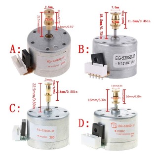 EZ EG530SD-3F DC5-12V 3 Tốc Độ 33 45 78 RPM Kim Loại Bàn Xoay Động Cơ Cho Máy Ghi Âm