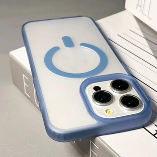 [Jlk] Ốp Sạc Không Dây Từ Tính Mờ Sang Trọng Cho iPhone 16 15 14 Plus 13 Pro Max Ốp Lưng Chống Sốc Trong Suốt