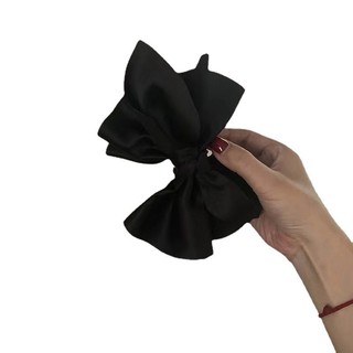 Kẹp cá mập nơ lớn Satin không đều dành cho nữ
