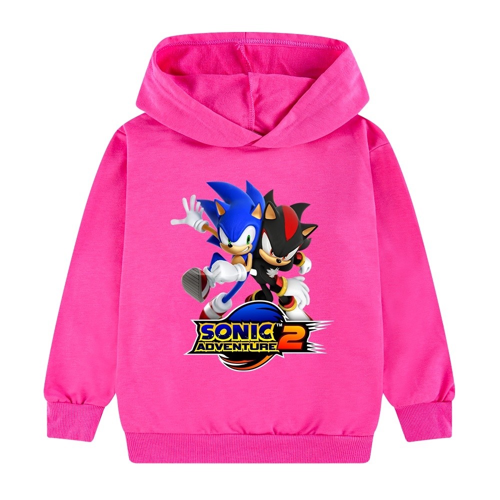 Sonic The HEDGEHOG trò chơi trẻ em áo hoodie hoạt hình chàng trai thời trang áo hoodie in hình đẹp trai