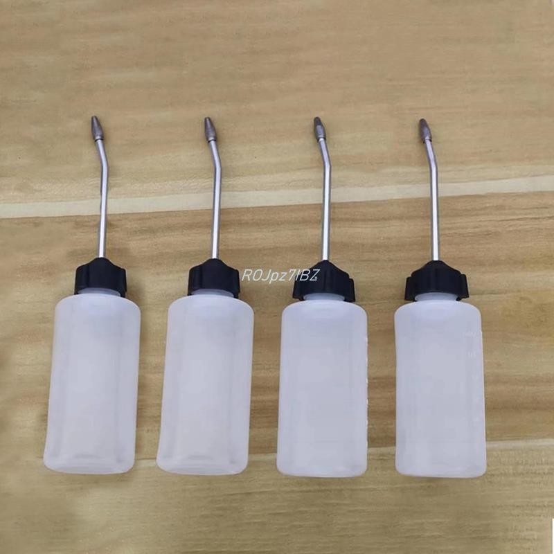 Oiler, Bình Đựng Dầu 120ml Có Vòi Góc Dài, Vít Trên Nắp Chai Dầu Vòi Mở Rộng 4 Cái