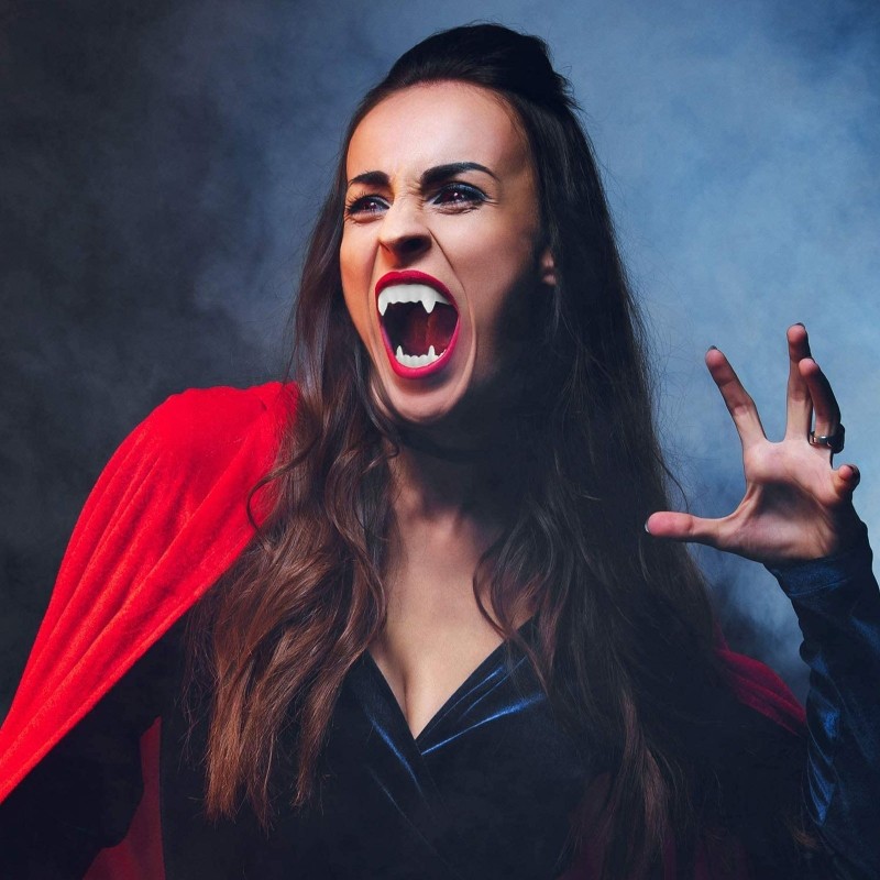 Halloween Cos Đạo Cụ Ma Cà Rồng Zombie Nhựa Răng Giả Đồ Chơi Dự Tiệc Cung Cấp