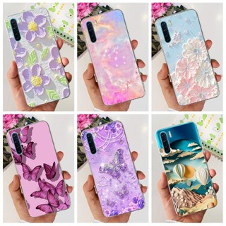 Dành Cho OPPO A91 Ốp Lưng CPH2021 Vỏ Mềm Hoa Phổ Biến Trong Suốt Silicon TPU Ốp Lưng Điện Thoại Cho OPPO Reno 3 F15 CPH2043 Reno3 Vỏ
