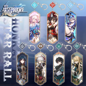 Anime Honkai: Star Rail Yanqing Kafka Dan Heng Ngày 7 tháng 3 Arlan Clara Hook Arlan Asta Herta Natasha móc khóa acrylic dài mặt dây chuyền trò chơi ngoại vi móc khóa acrylic quà tặng
