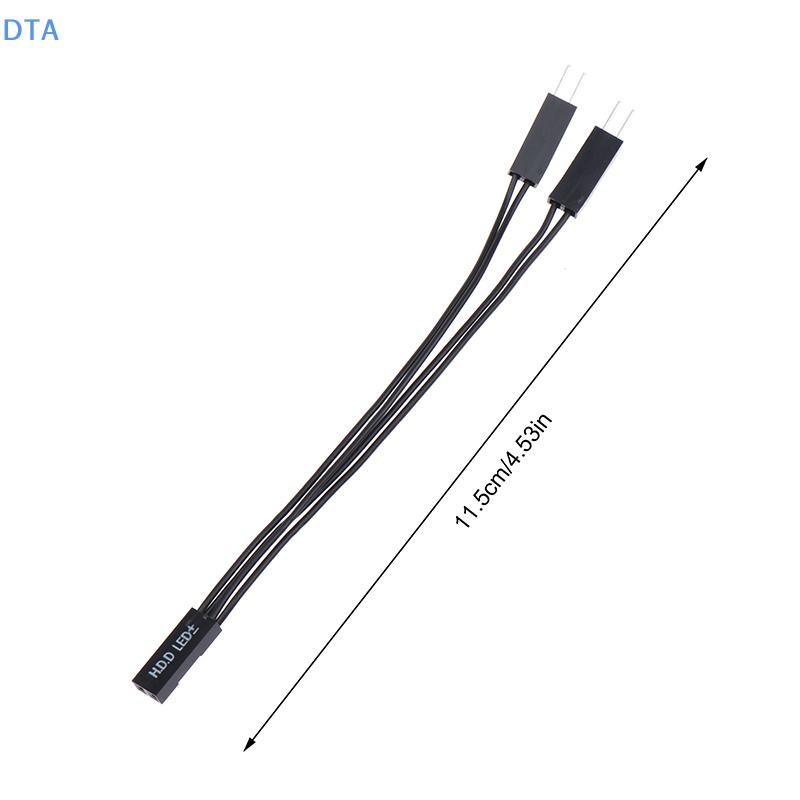DTA Bo Mạch Chủ Nguồn SW / Đặt Lại SW / HDD LED / Đèn LED Nguồn 1 Đến 2 Cáp Chuyển Đổi Đôi Hỗ Trợ Khởi Động Kép PO
