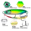 1 cái 7g / 10g / 15g / 20g / 25g / 30g kim loại jig nặng chậm chìm câu cá lure 8 màu đúc jig laser cứng mồi jigging lure