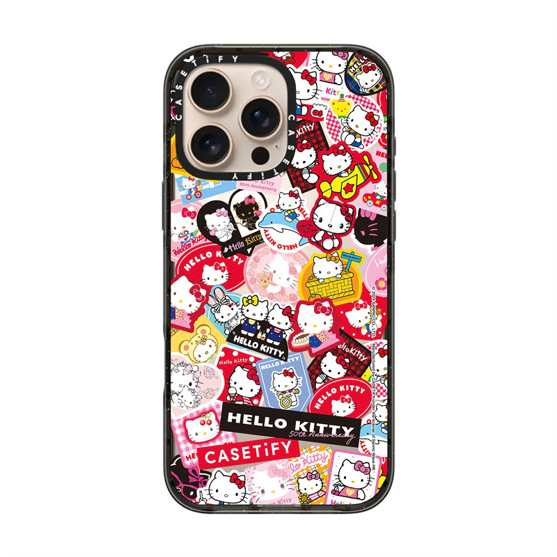 Casetify X Hello Kitty Kỷ niệm 50 năm - Ốp lưng Acrylic cứng hút từ tính cho Apple IPhone 12 13 14 15 16 Pro Max Plus có hộp