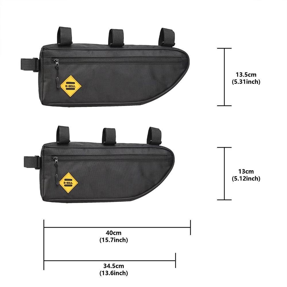 Túi tam giác xe đạp NICOLOO, Túi ống trước khung xe đạp chống nước MTB, Phụ kiện dung tích lớn Túi đi xe đạp