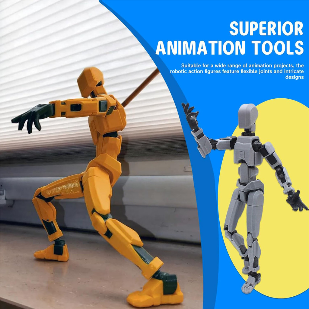 Các nhân vật di động đa năng in 3D Thiết kế độc đáo Mô phỏng mô hình thu nhỏ