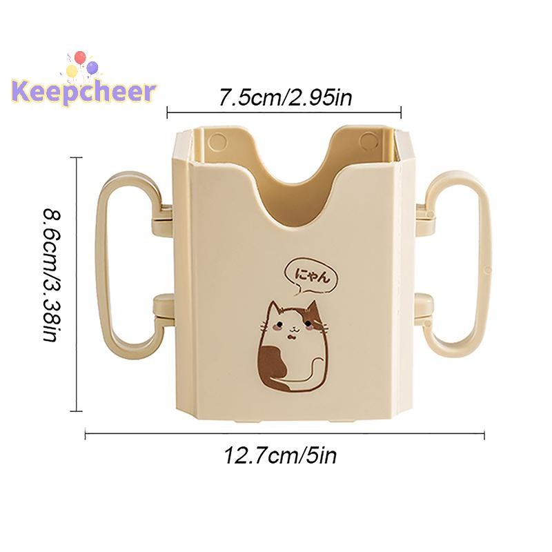 [Keepcheer] 1 Cốc Bình Sữa Có Thể Điều Chỉnh An Toàn Bằng Nhựa Cho Bé Tập Đi Hộp Nước Uống [Mới]