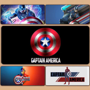 Siêu Anh Hùng Captain America Mousepad HD In Máy Tính Game Thủ Khóa Cạnh Chống Trơn Trượt Miếng Lót Chuột XXL90x40cm Bàn Phím PC Để Bàn Pad