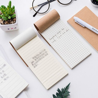 ?jellycuty?Sổ ghi chú bỏ túi chất liệu giấy kraft tiện dụng Check list công việc 50 trang (7x14cm)