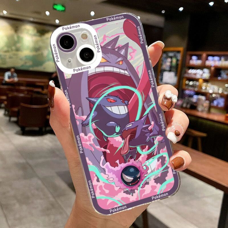 Ốp Điện Thoại Pokemon Charizard Bulbasaur Snorlax Pikachu Gengar Tương Thích Cho IPhone 12 13 11 Pro 12 13 Mini XR X XS Max 8 7 6 6S Plus Vỏ Mềm Bảo Vệ Cặp Đôi Thời Trang